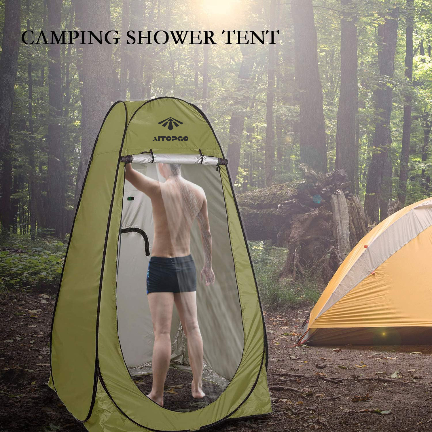 Factory Custom Camping Changing Room Light Weight Toilet Tent Outdoor Portable Pop Up Tent Shower tent With Storage Bag