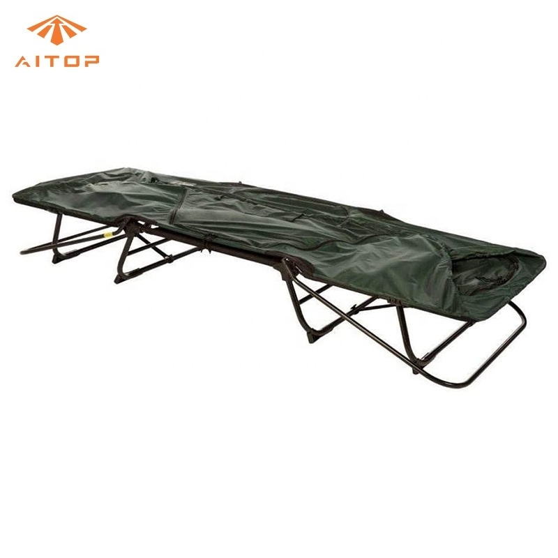 1-2 Person Portable Off Ground Tent Cot Sleeping Bed Oversize Multi-function Folding Camping Cot for Adults Hiking Traveling