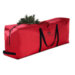 Portable Collapsible Gift Event Party Decoration Storage Bag Outdoor Xmas Nylon Storage Bag For Christmas Trees