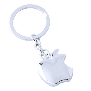 Custom LOGO Apple Blank Keychain Sublimation Laser Engraving Advertising Keychain For Promotion Gift