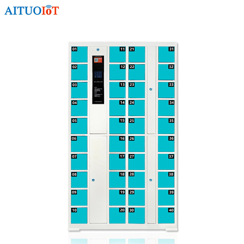 OEM/ODM Smart Storage Locker for Mobile Phone/tools/key Metal Locker Tools with Password Barcode Operation Electronic Lock