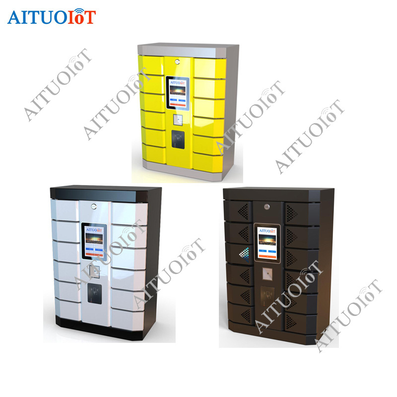 Hotels 12 doors Bar code Lockers Metal Key Express Locker Intelligent Cabinet Wifi Windows vending Steel Key Locker box