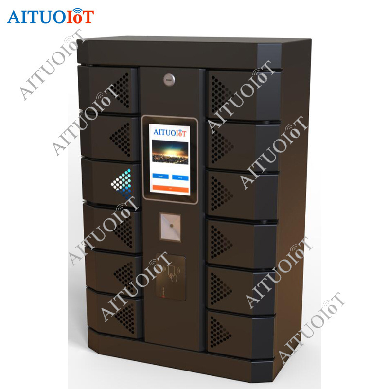 Hotels 12 doors Bar code Lockers Metal Key Express Locker Intelligent Cabinet Wifi Windows vending Steel Key Locker box