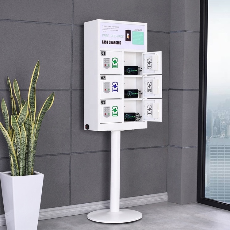 Most sold mini solar usb charging kiosk station lockers for cell phone/ mobile phone