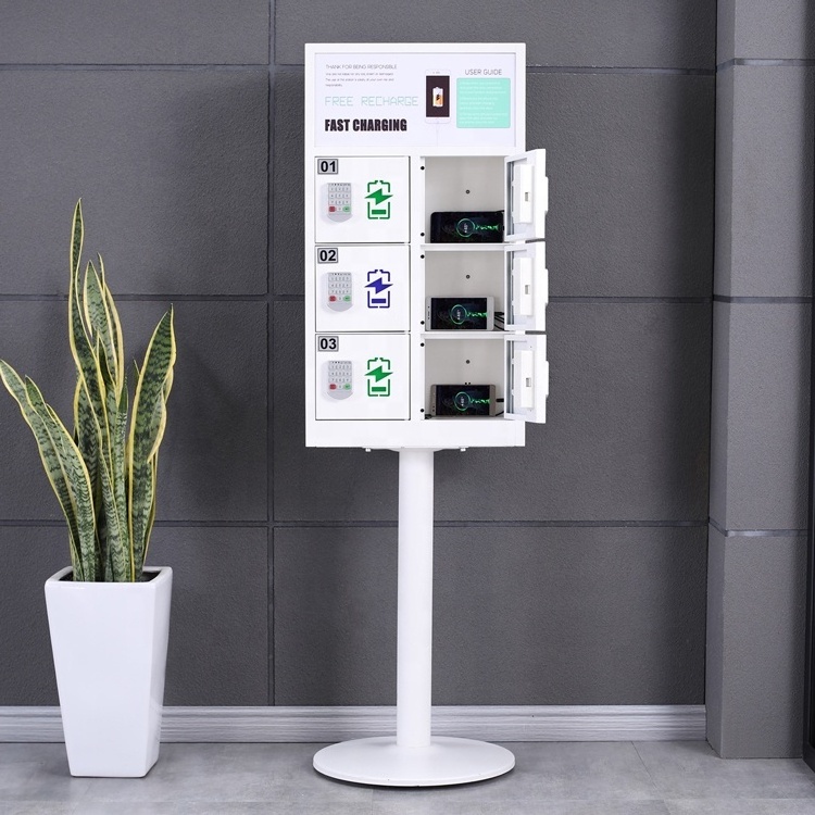 Most sold mini solar usb charging kiosk station lockers for cell phone/ mobile phone