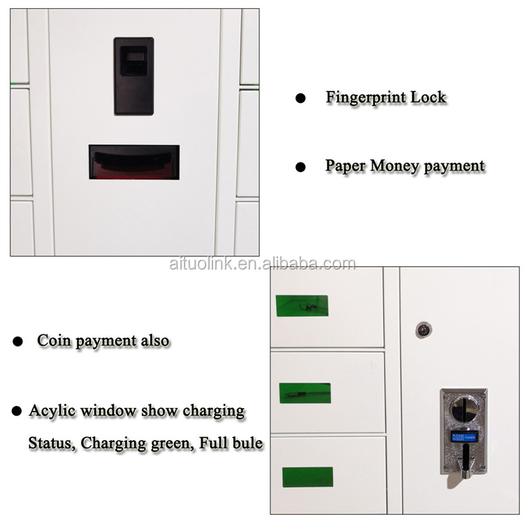 Cell phone charging Station smart metal locker