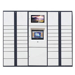 High quality Outdoor Smart Parcel  Delivery Locker with Android/Linux/Windows System Fashionable Package Locker