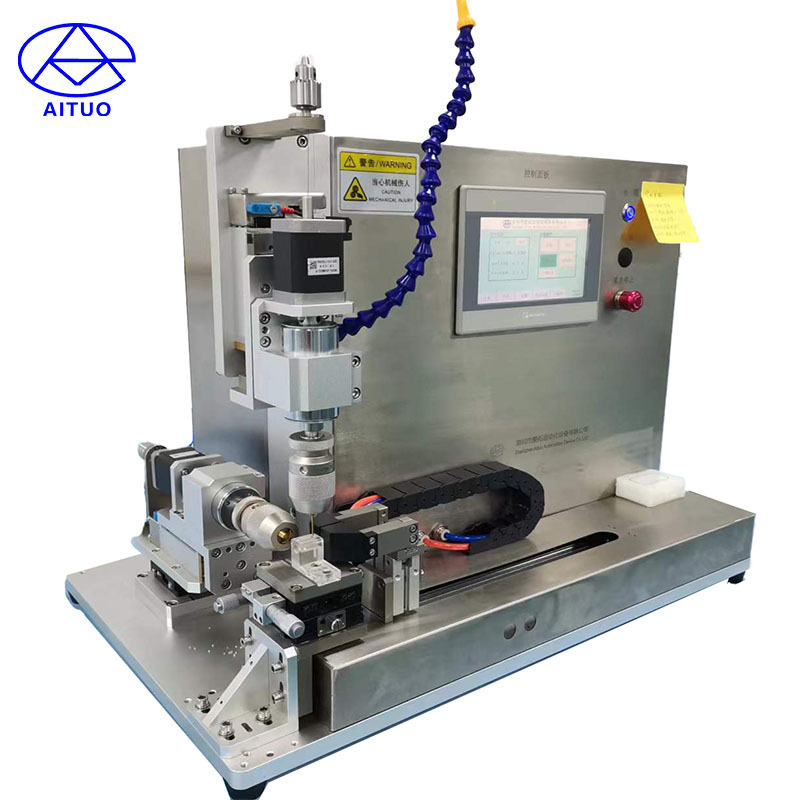 AITUO AM20106 Semi-automatic Rotary Twin Spindle CNC Catheter Hole Drilling Machine