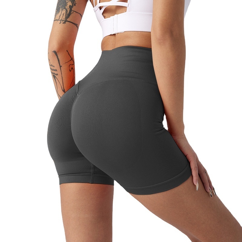 Wholesale Strength Workout Shorts High Waisted Biker Shorts for Women Yoga Shorts Running pants