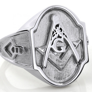 925  Sterling Silver masonic insignia ring 316 stainless steel SS men masonic freemason jewelry stainless steel rings