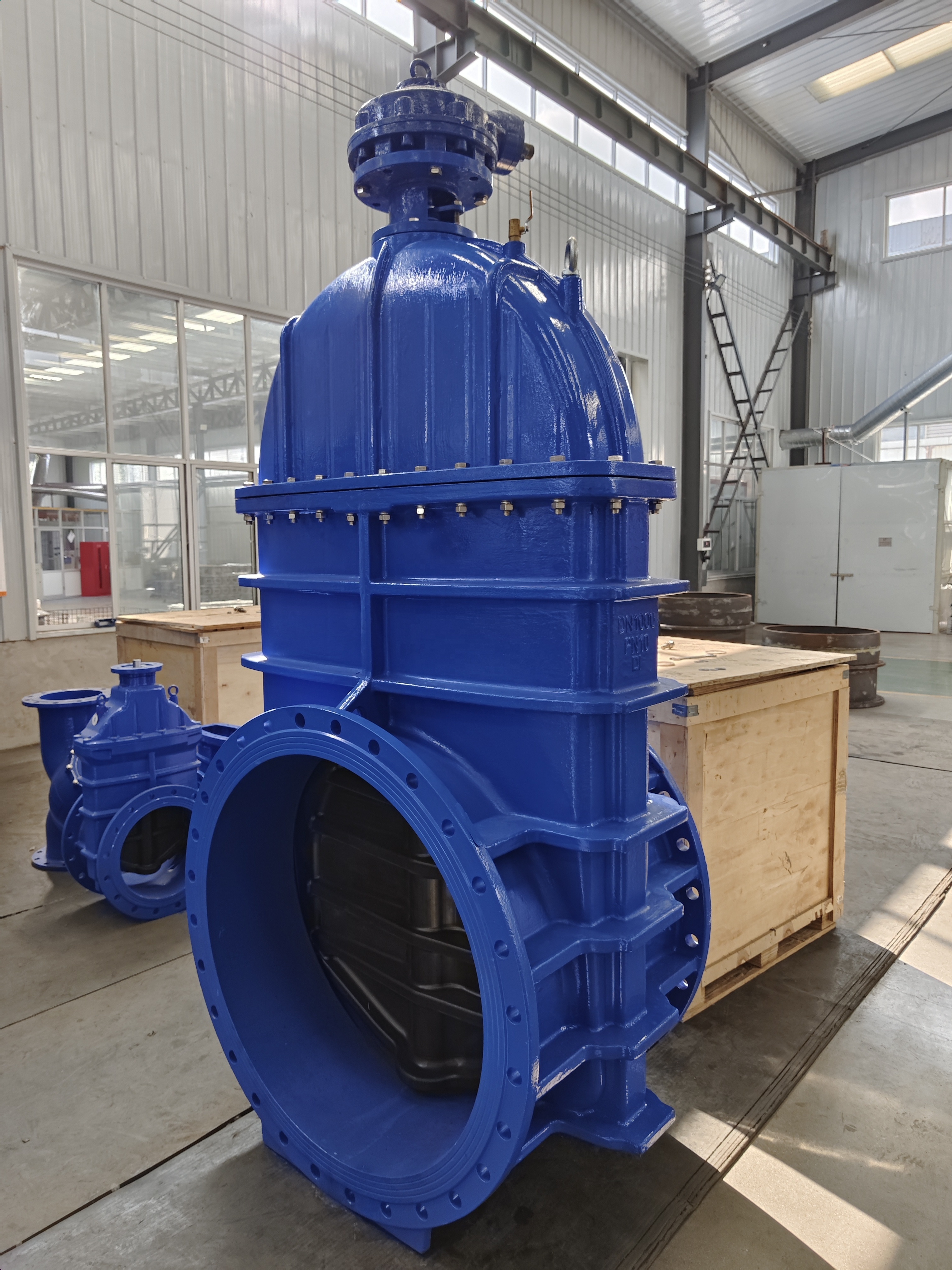 Bevel Gear Blue Handle 50MM Water Gate Valve