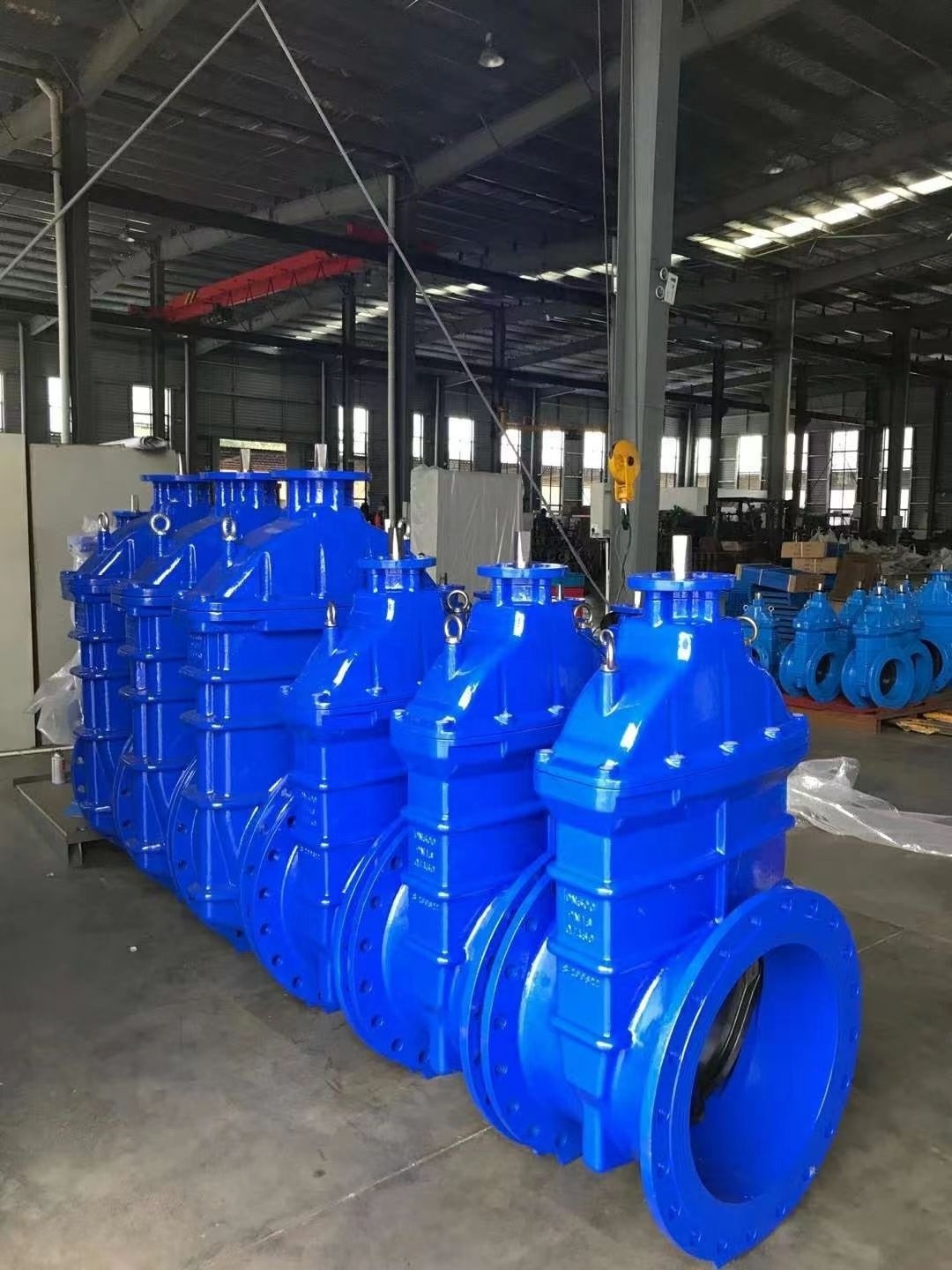 Bevel Gear Gate Valve Matching Flanges Ci Gate Valve Operation