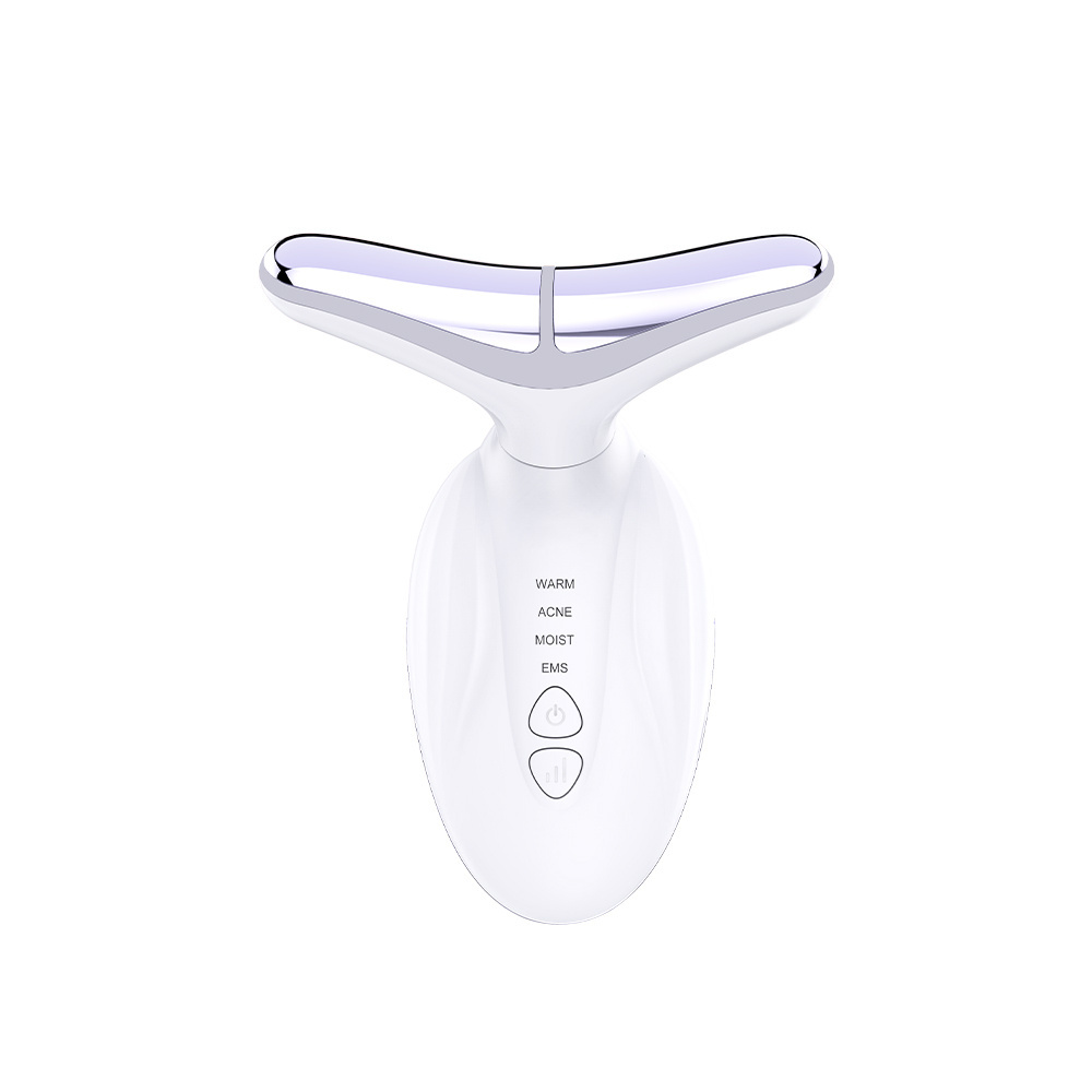 New Arrival Beauty Tools 4 Color Anti-aging Neck lifting device EMS Vibration Face And Neck Lifting Massager