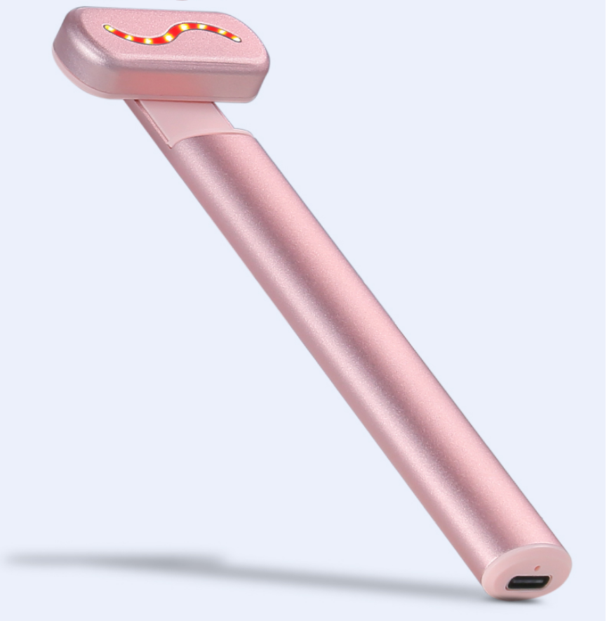 best selling Beauty Personal care Advanced 4-in-1 Skincare Wand  EMS Facial Eye Beauty Massager LED Light Therapy wand