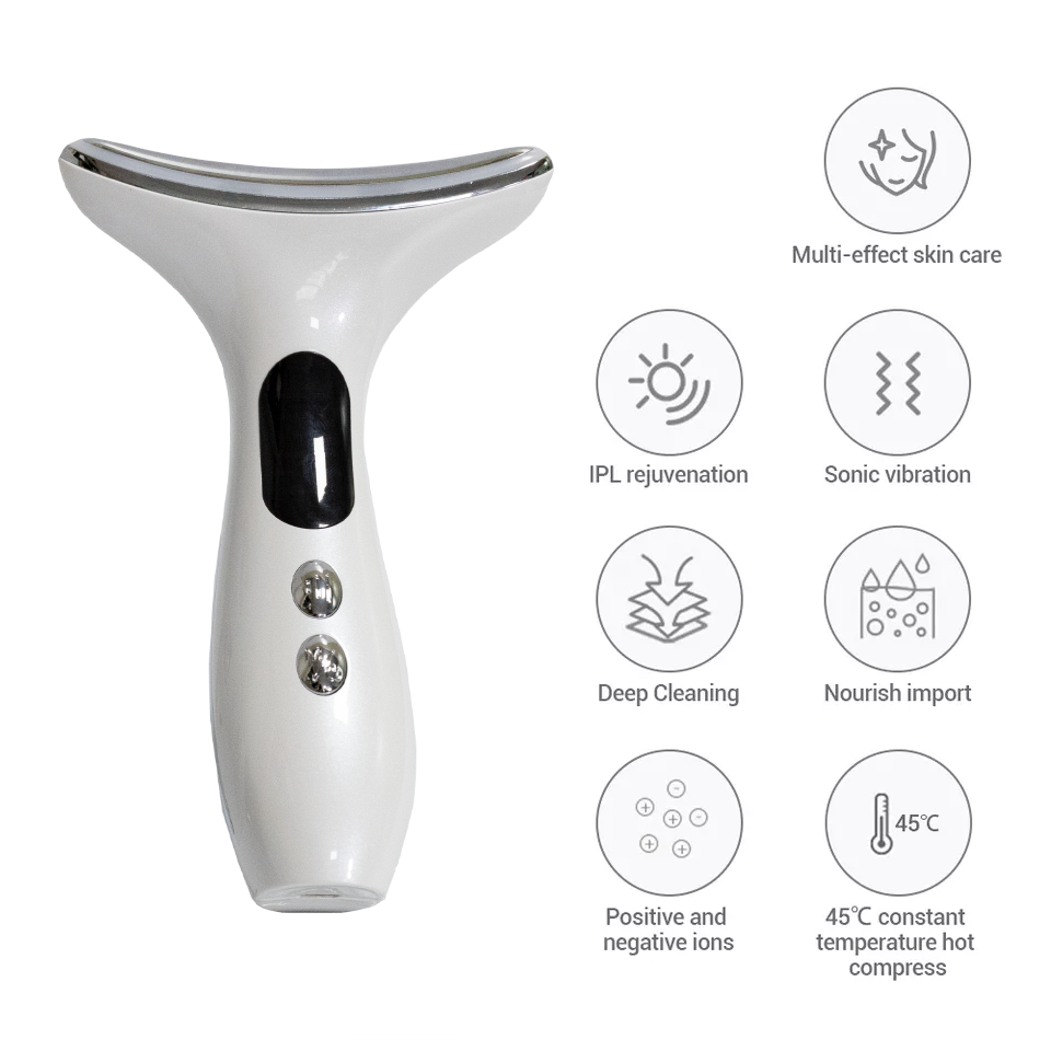 Professional U-Shape EMS  Face Neck Lifting Massager Micro-current Wrinkle Remover face lift device skin neck back Beauty