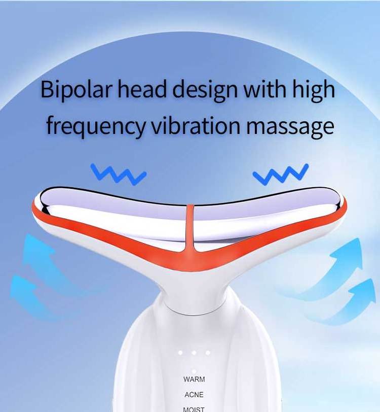 Neck Face Beauty Device Anti-aging Neck Sonic Vibration Beauty Equipment Neck Lift Facial Massager