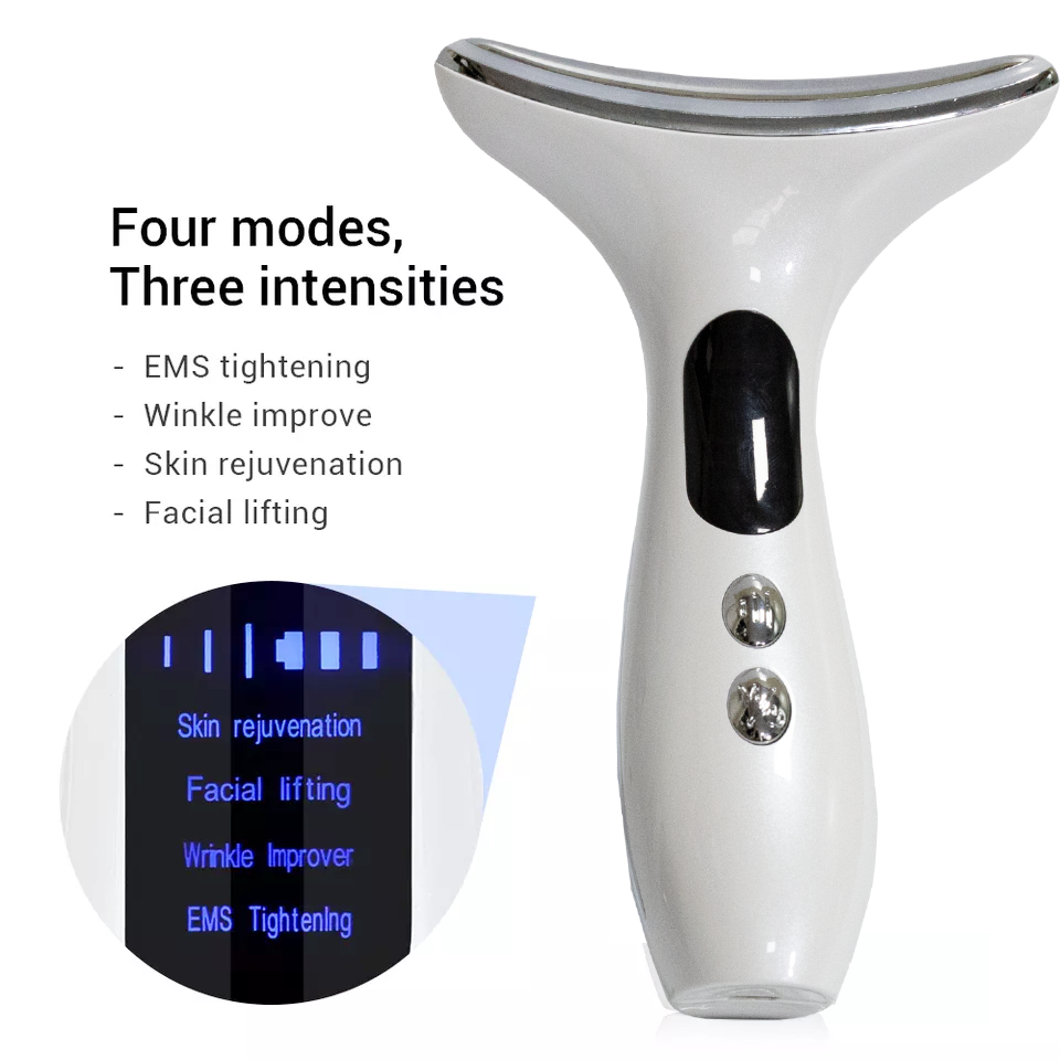 Professional U-Shape EMS  Face Neck Lifting Massager Micro-current Wrinkle Remover face lift device skin neck back Beauty