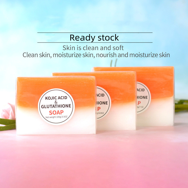 Wholesale 100% Natural Handmade Skin Whitening Organic Kojic Acid With Glutathione Soap