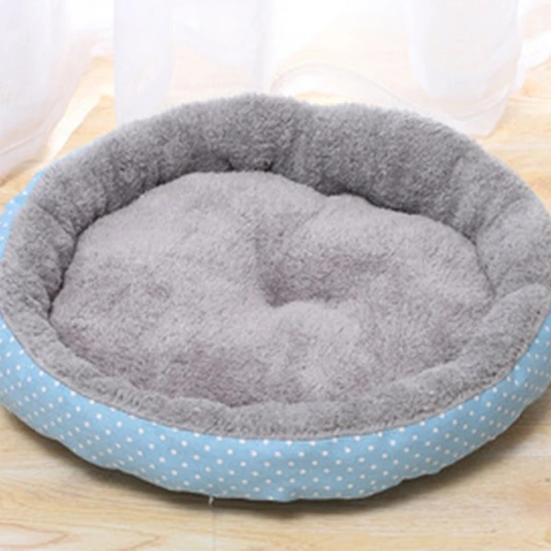 New Lamb Wool Round Cat House Winter Warm And Comfortable Cat Litter Dog Kennel Dog Sofa Kitten Bed Pet Sleeping Accessories