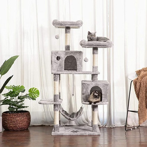 Large Cat Tree Scratcher Tower Condo Furniture Scratch Cat Jumping Toy Kitten Pet House Hammock With Ball