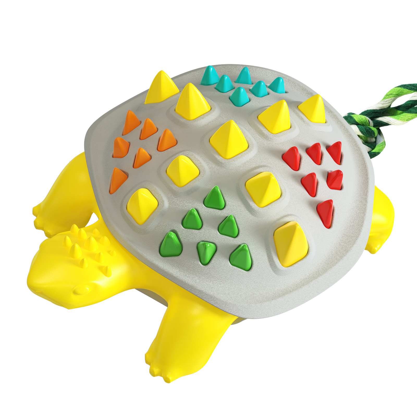 Hot-Selling Teeth-Cleaning Funny Dog Chew Pet Chew Squeak Toy Colorful Turtle