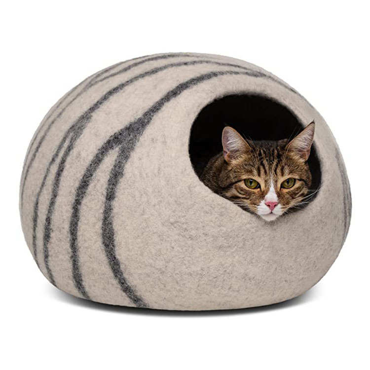 Soft Winter Long Plush Bed For Cat Accessories Pet Cushion Supplies Sleep Bag Nest Kennel For Small Cat