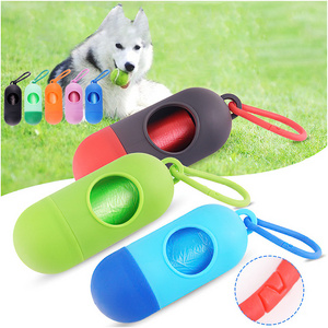 Hands-Free Lightweight Unscented Clean Up Disposable Pet Dog Diaper Refill Rolls Doggy Poop Bag Dispenser