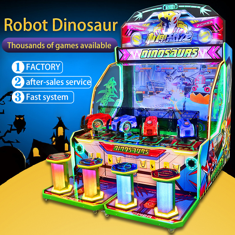 dinosaur game machine water shooting arcade game machine happy kids dinosaur world game machine for children and adult