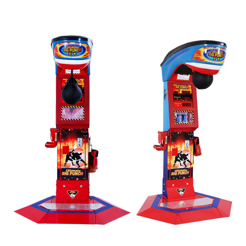 Sturdy Strength Test Ticket Vending Coin Operated Games Arcade Punching Punch Boxing Machine