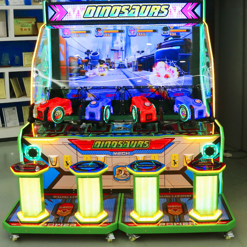 dinosaur game machine water shooting arcade game machine happy kids dinosaur world game machine for children and adult