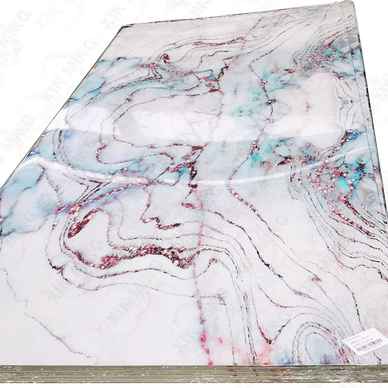 3D Solid Pvc Marble Sheets Indoor Decorative Wall Uv Sheet Panel Indoor