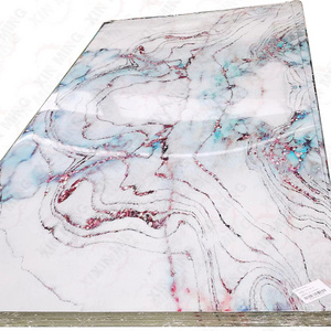 3D uv Marble Pvc Sheet Uv Treated Sheets Indoor Wall Panel