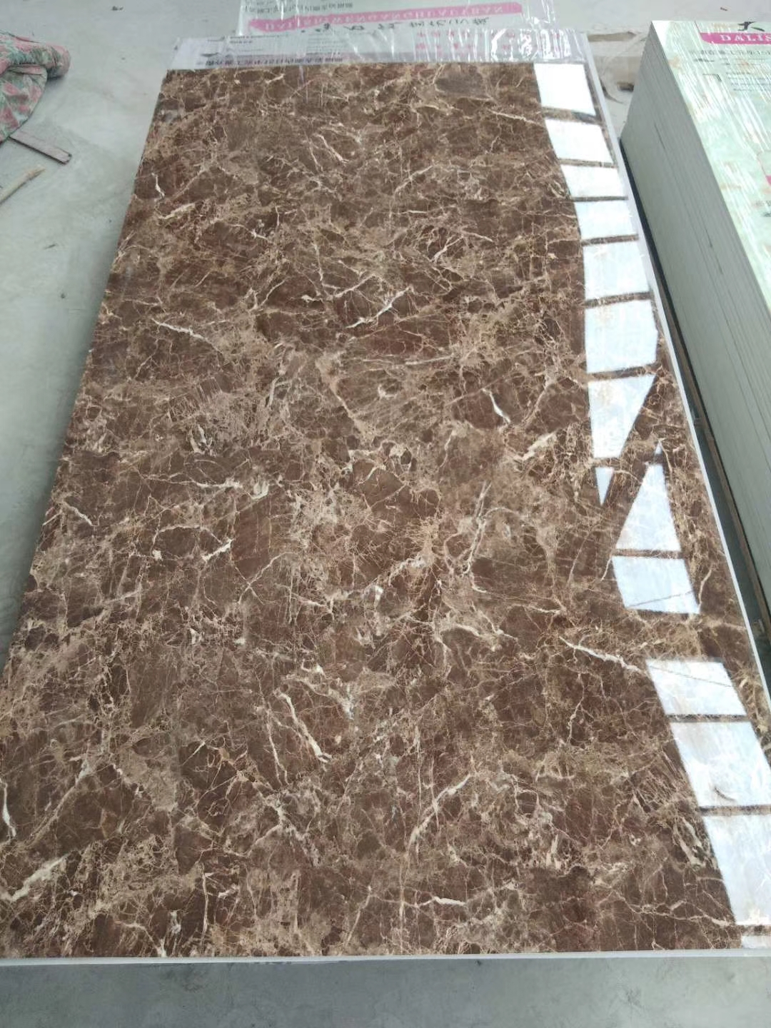 4x8 feet decorative uv panels high quality pvc uv marble sheet plastic pvc hard sheet for wall panel