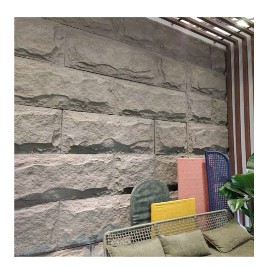 outdoor Polyurethane mushroom pu culture stone 3D decoration Textured pu stone wall panels