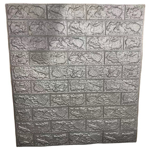 self adhesive waterproof indoor ceiling 3d stone brick foam wallpaper