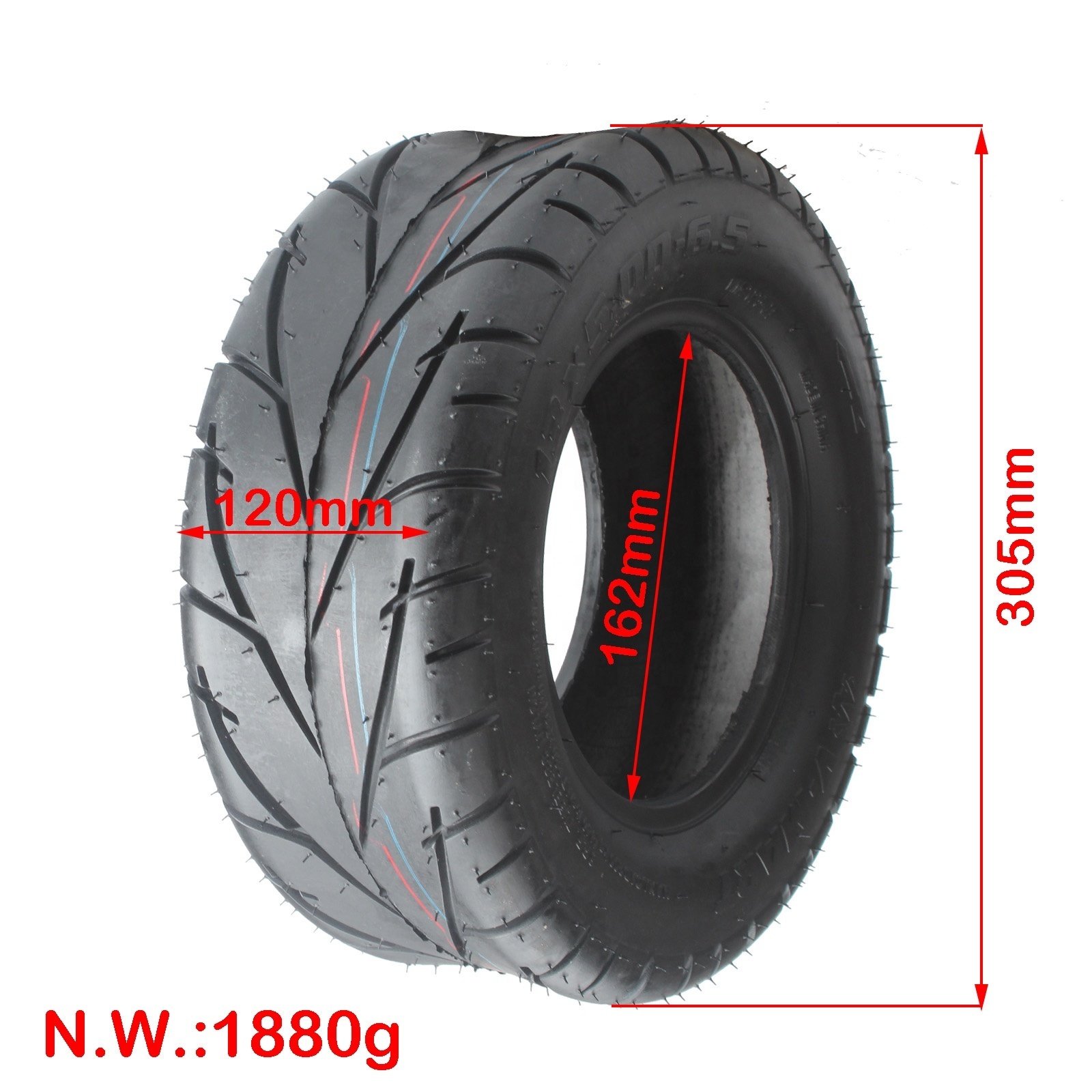 13 inch Motor Wheels Vacuum Tire 13x5.00-6.5 Tubeless Tyre for Motorcycle  Electric Scooter