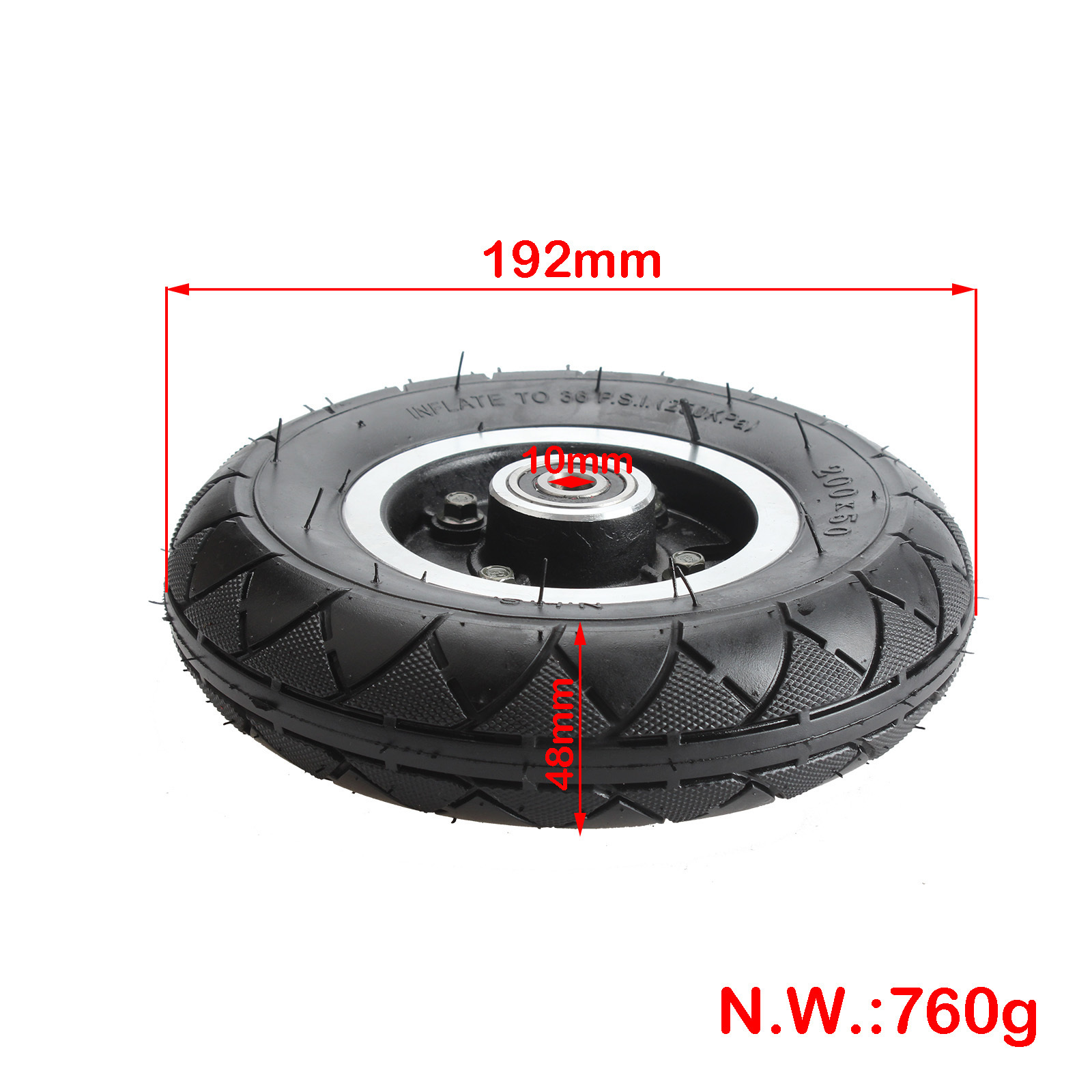 200x50 Front Wheel Pneumatic Tire for Electric Scooter Wheelchair 8 