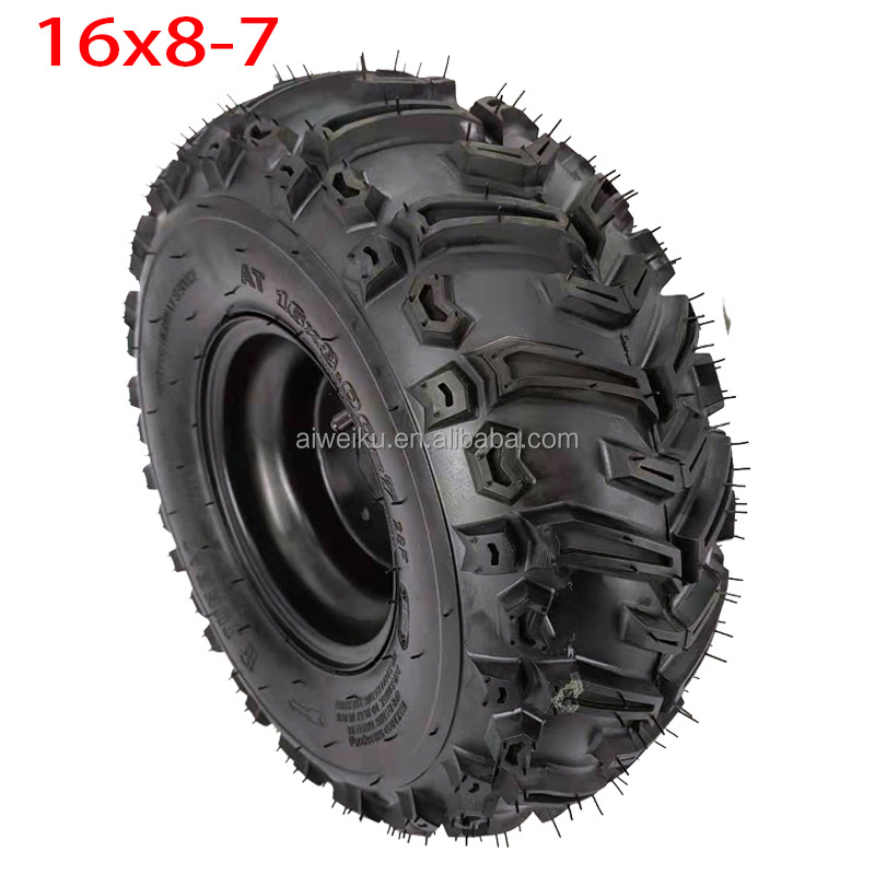 ATV tire 16x7-8 tubeless tire 7 inch with aluminum alloy wheels