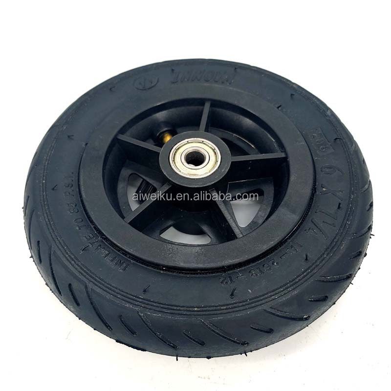 6x1 1/4 Tyre 6 Inch Pneumatic Rubber Wheel outer inner tube Set plastic Hub Inflatable Tire for Electric Scoote