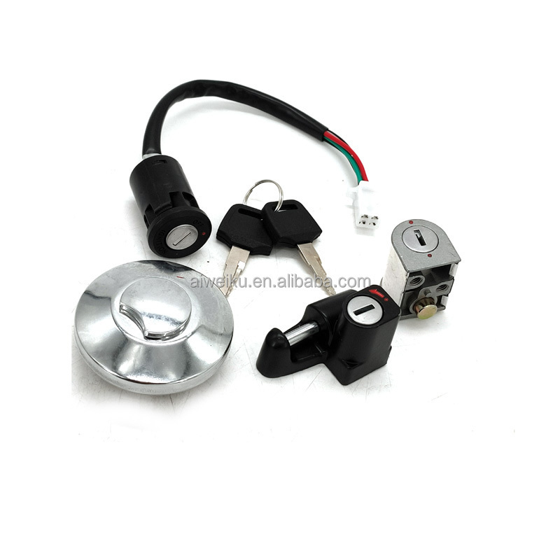 Ignition Fuel Tank Cap Helmet Anti-theft Lock for Monkey Z50 Bike