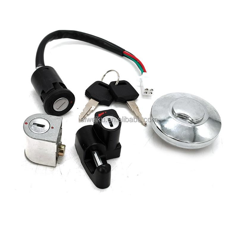 Ignition Fuel Tank Cap Helmet Anti-theft Lock for Monkey Z50 Bike