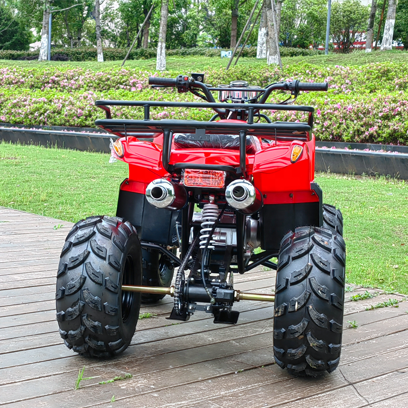 Gas Powered 4 Stroke Automatic Chain Drive Four Wheelers Off Road Quad ATV Cuatrimoto125cc For Adults