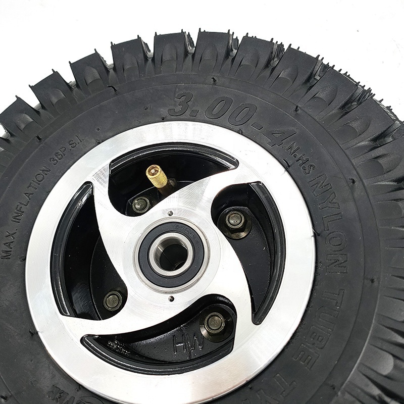 Tyre 3.00-4 for Dirt Mini Bike Quad ATV tyre Inner and outer tires with aluminum alloy wheels