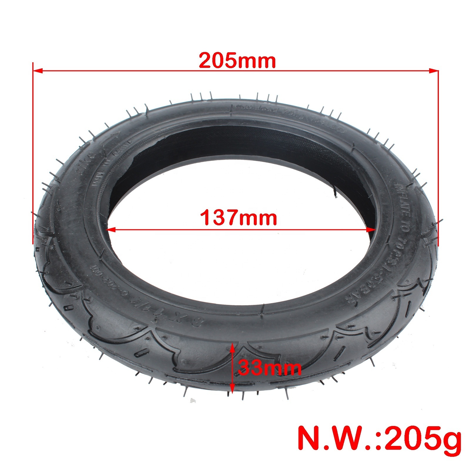 Pneumatic 8x1 1/4 Wheel Inner Tube 8