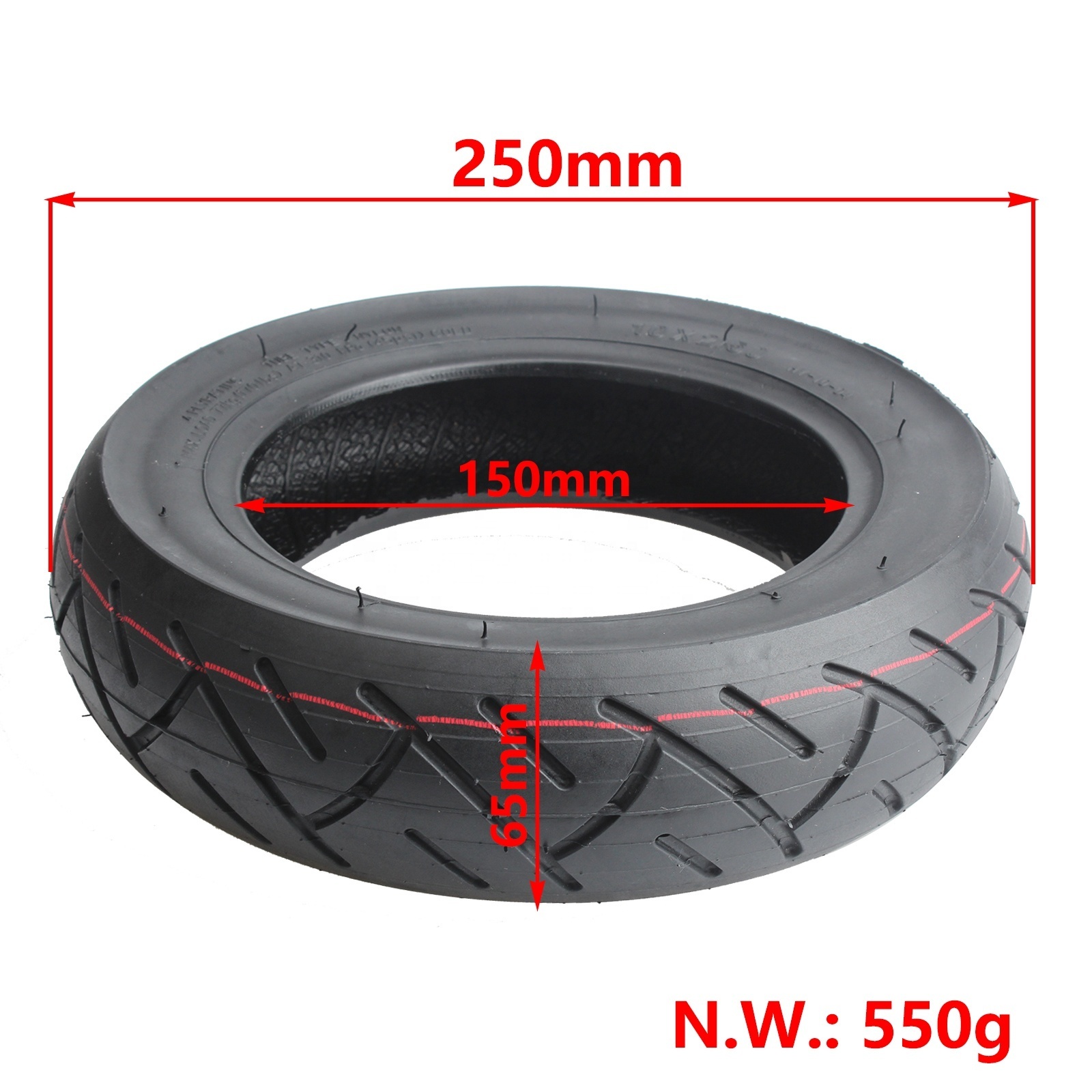 tyres and wheels 10x2.50 outer tire 10 inch Inflated Spare Tire for foldable electric scooter