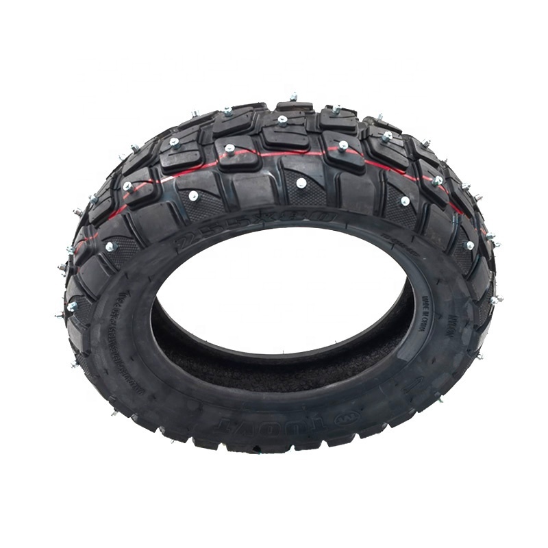 TUOVT 255X80 Tyre with spike Winter Snow Tires for Electric Scooter Zero 10x Dualtron Off Road Tire