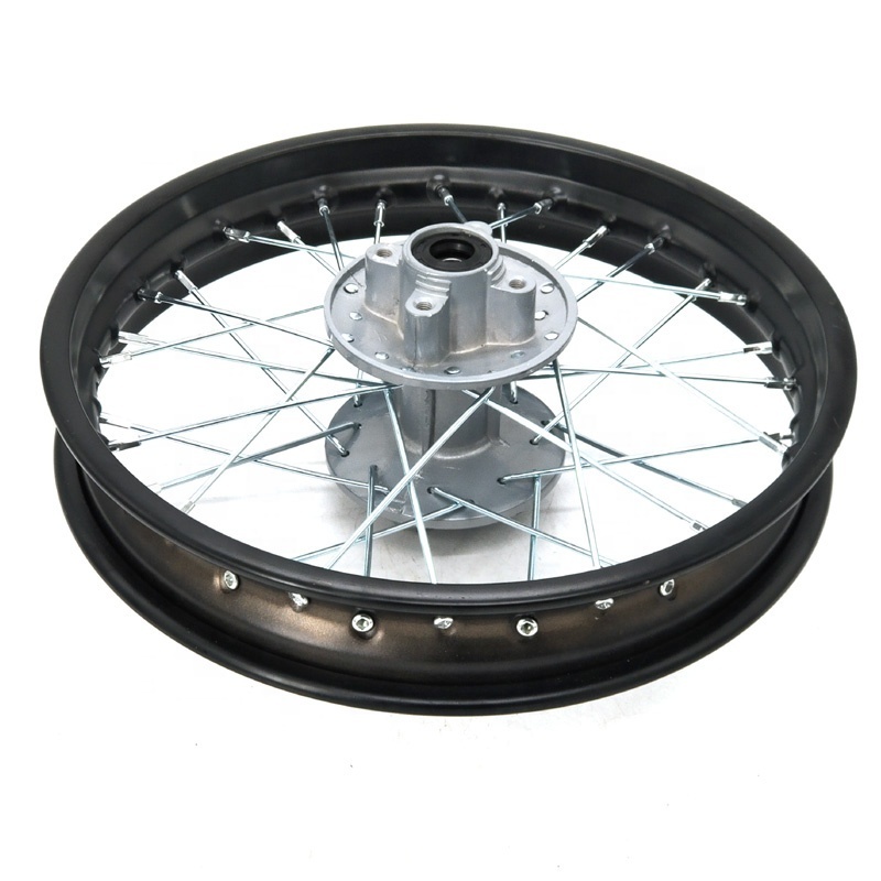 1.85x14 inches aluminum alloy Rim Wheel for CRF70 KLX BBR Pit Dirt Bike Taotao 90/100-14 tire