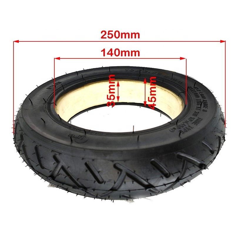 10x2.50 Solid Tire for Quick 3 ZERO 10X Inokim OX  Electric Scooter 10 Inch Foam filled tyre