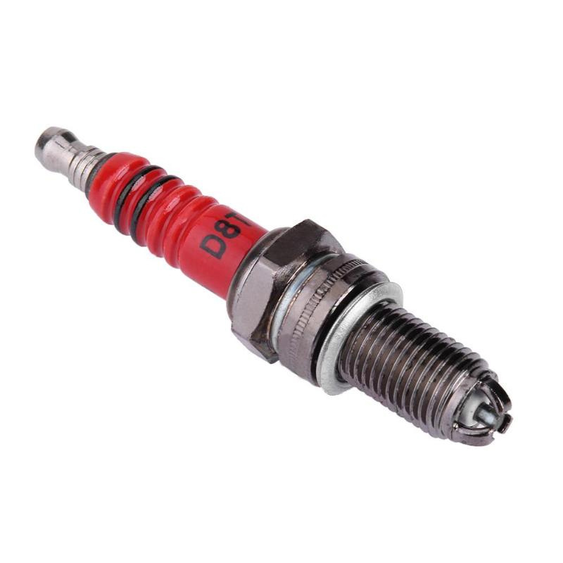 Spark Plug D8TC 3-Electrode Replacement For Motorcycle 50cc 70cc 90cc 110cc ATV 150 Moped Go Kart Scooter