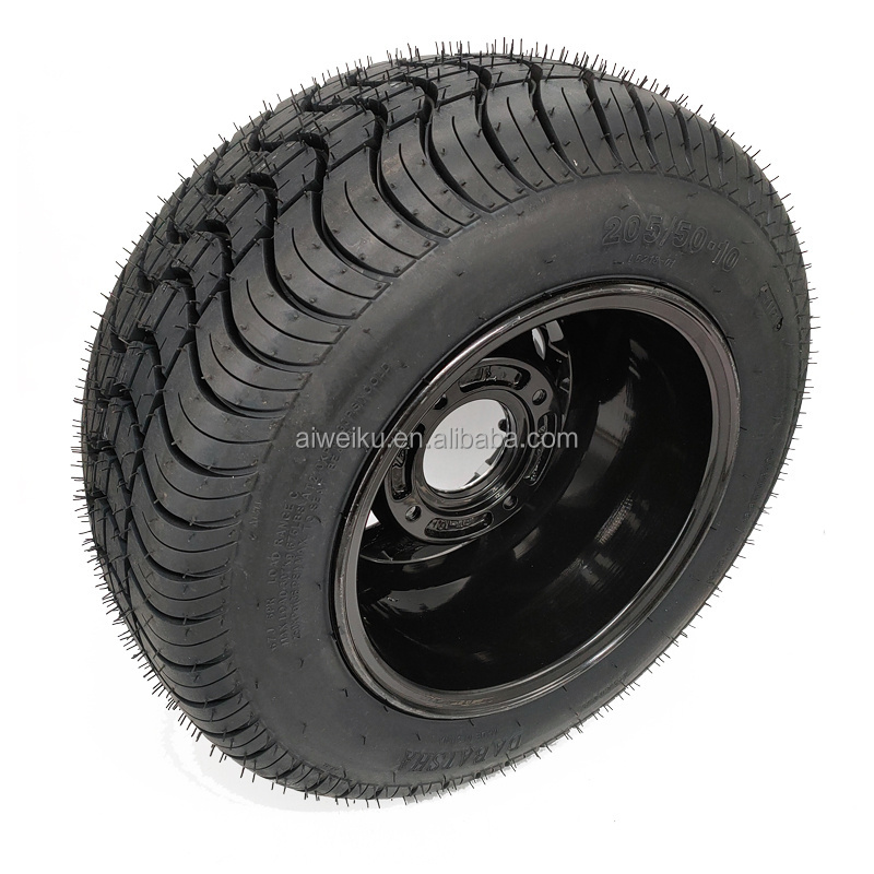 Golf Cart  Rubber wheels and Tires 205/50-10 Tubeless Tier 10inch